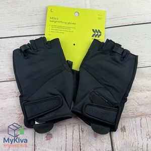 Weightlifting Gloves Mens Strength Training Black Size L All In Motion